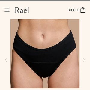 New In Box Rael Period Panties Unworn Black Small